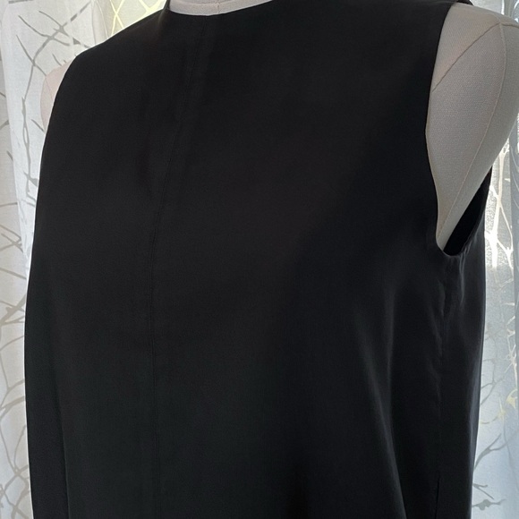 THE ROW BLACK SLEEVELESS CREWNECK LOOSE RELAXED FIT MIDI DRESS - Picture 6 of 15